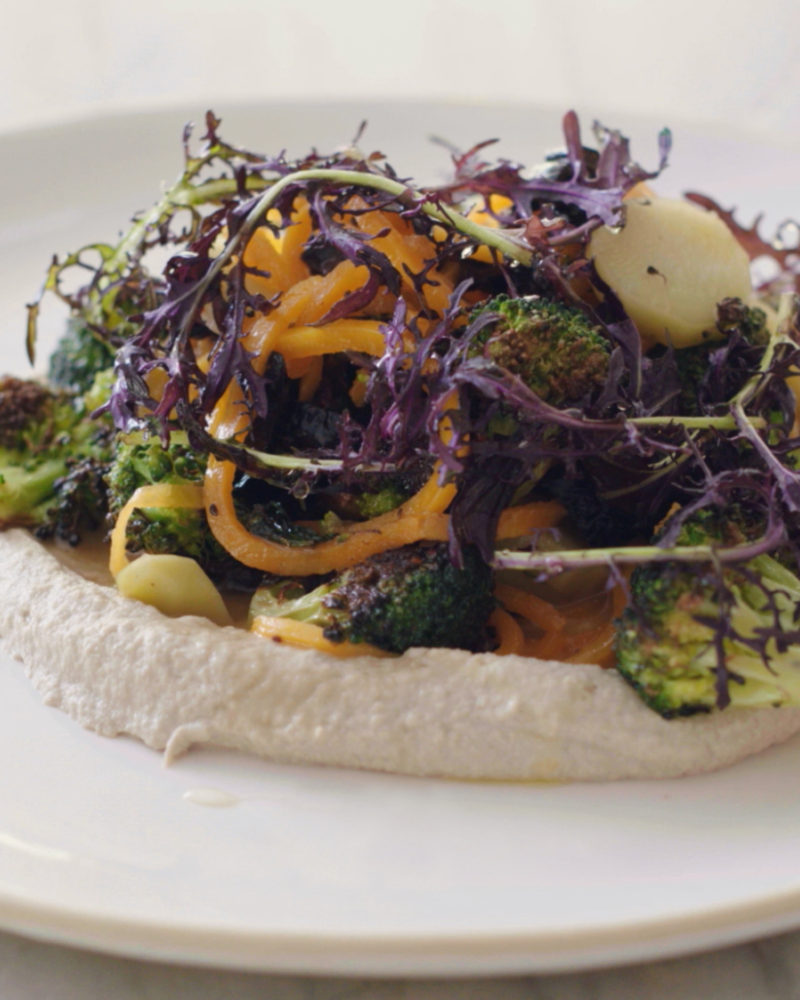Charred Broccoli Salad with Honey Citrus Vinaigrette