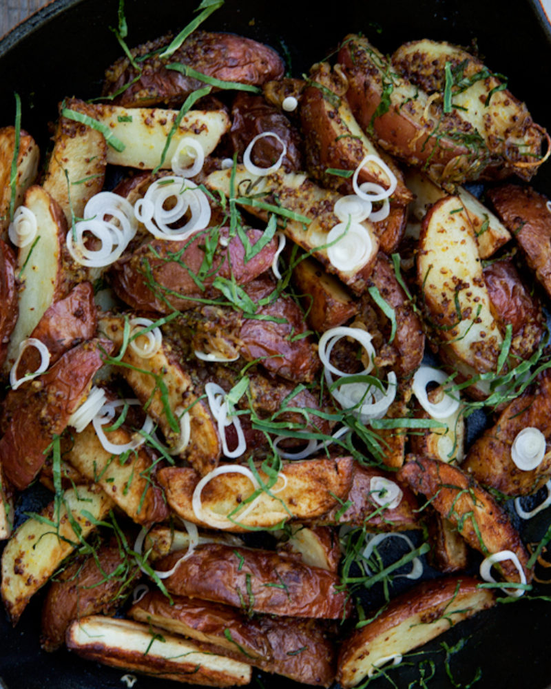 Le Creuset Kitchen Sessions with Chef Josh Feathers and Roasted Potato and Mountain Ramps