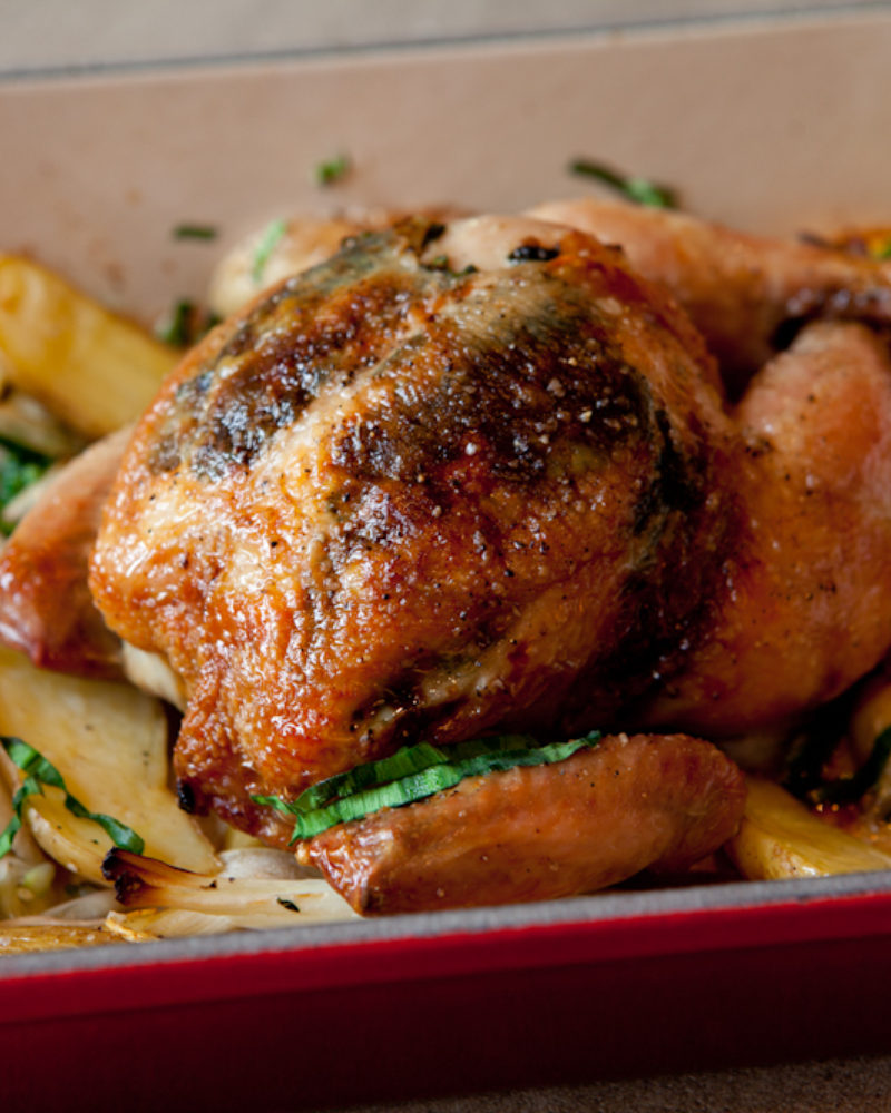 Le Creuset Kitchen Sessions with Chef Joseph Lenn and Roasted Chicken