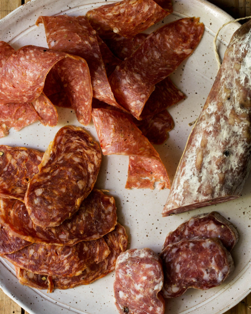 Fresh Green Ingredients in the Butcher Shop