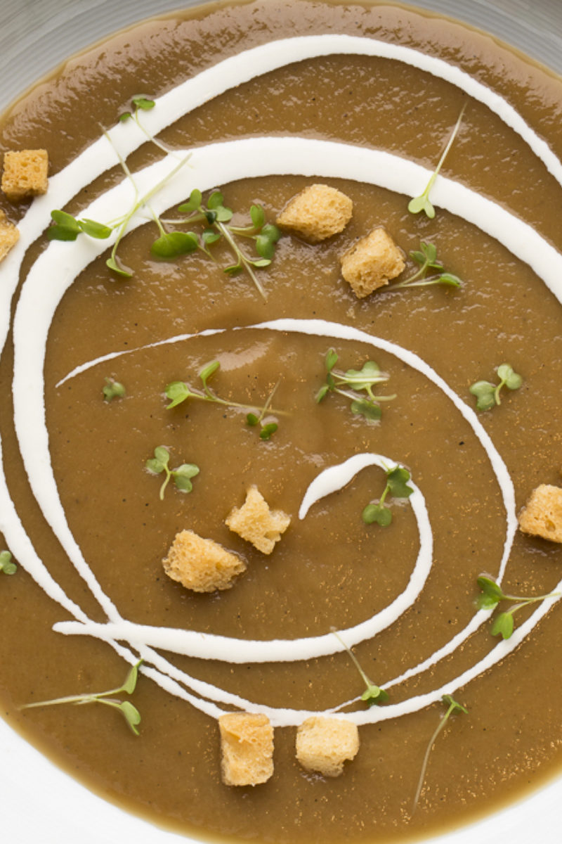 Caramelized Onion and Apple Soup