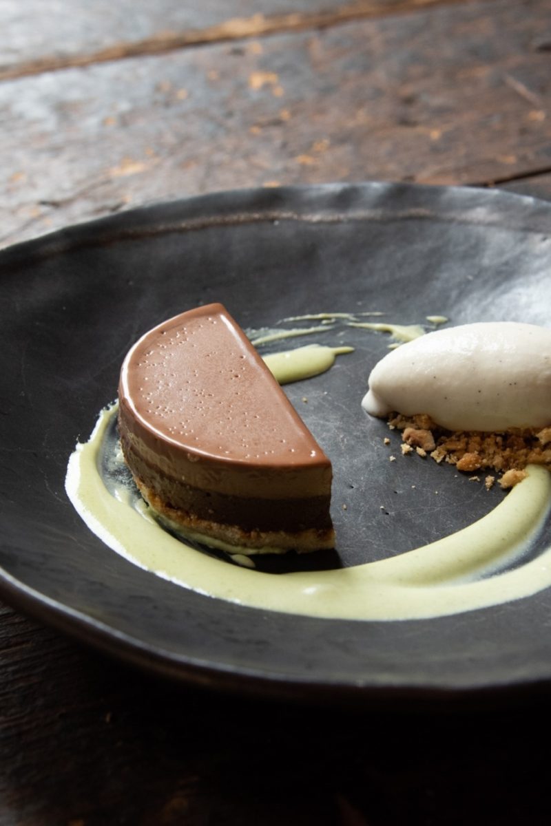 Chocolate Hazelnut Tart & Mountain Mint Ice Cream