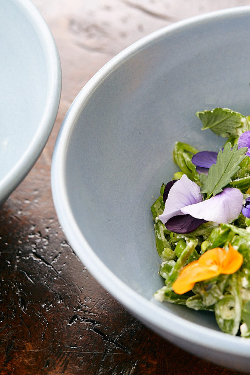 Sugar Snap Pea and Brebis Salad