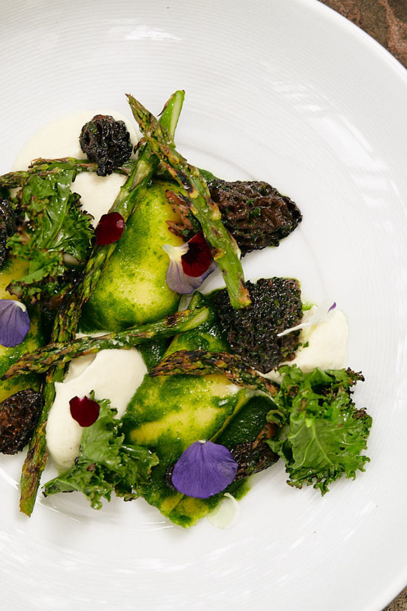 Garlic and Brebis Filled Pasta