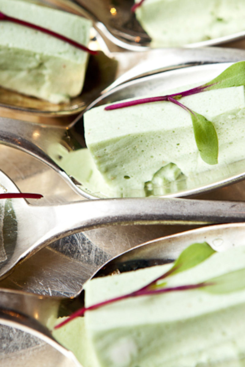 Seafoam Jello Salad Shooters