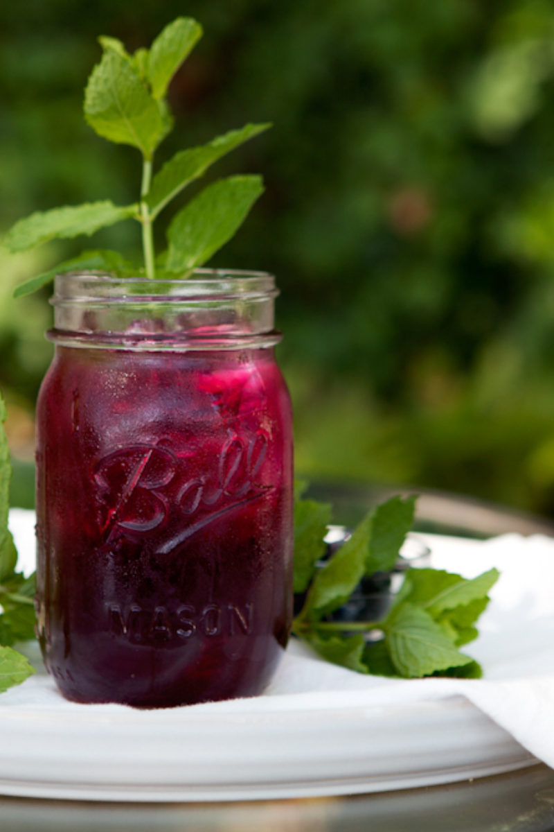 Blueberry Mint Tea