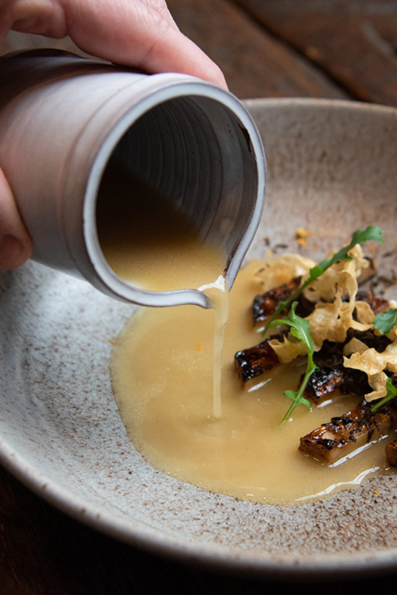 Shagbark Hickory Glazed Celery Root