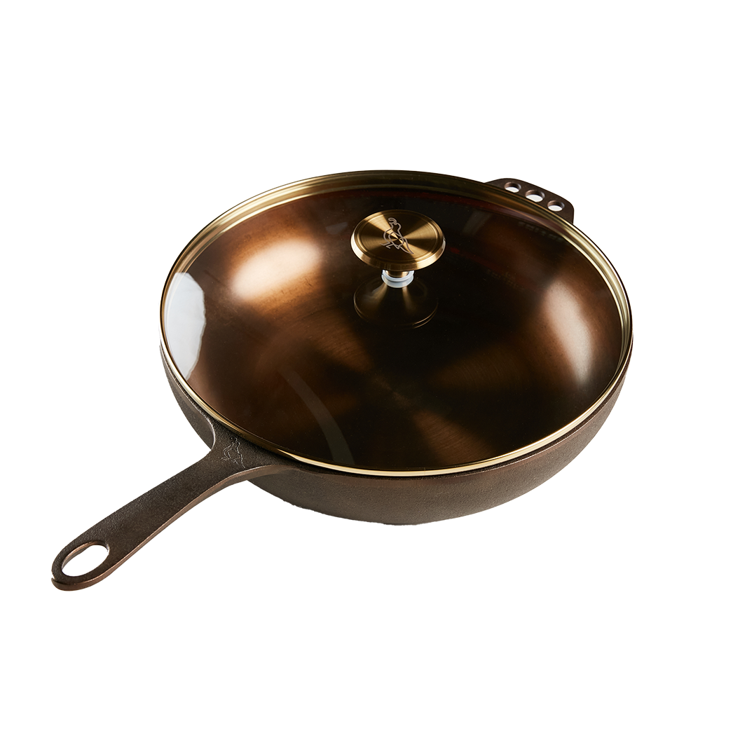 Smithey Cast Iron Deep Skillet