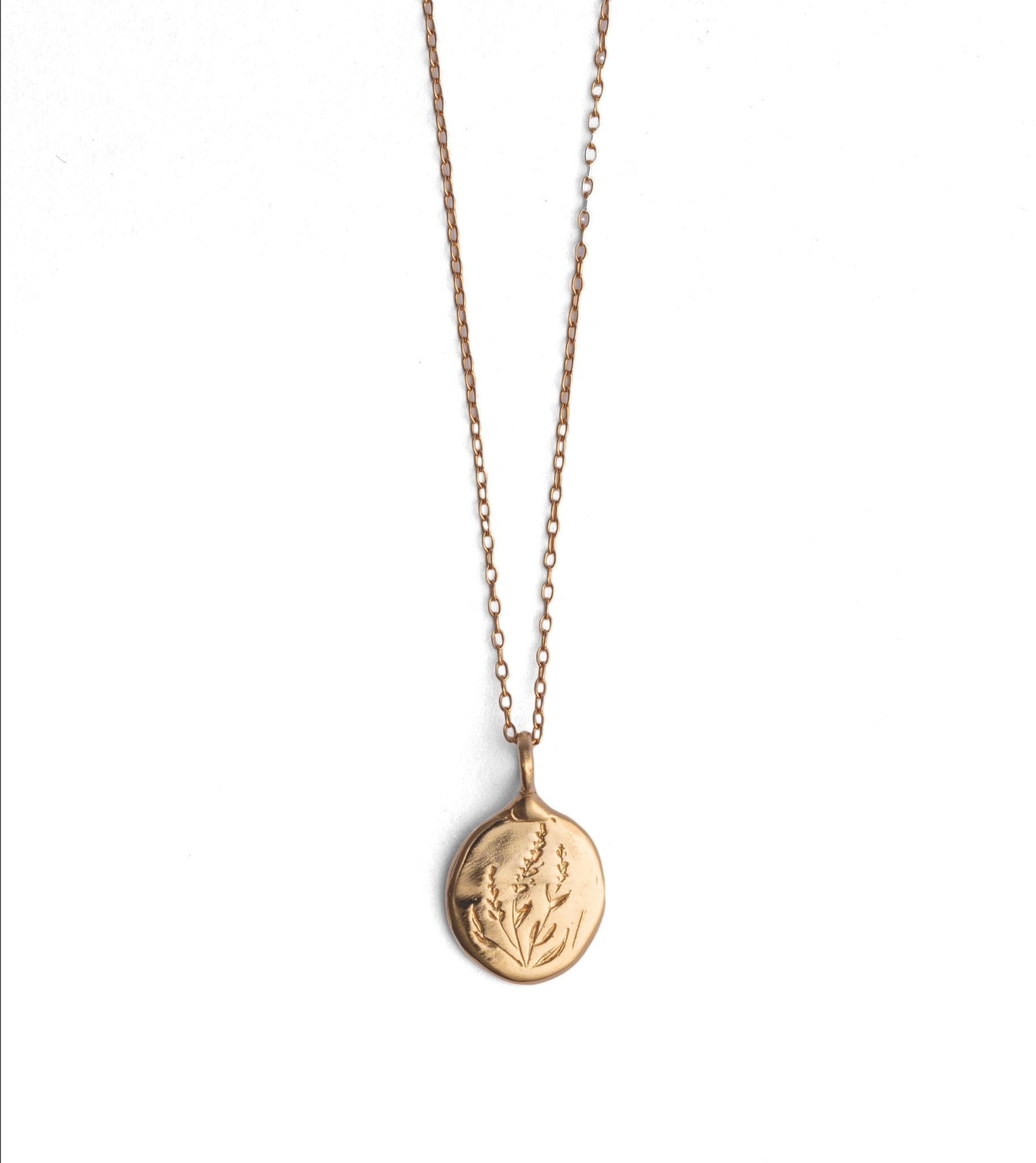 Jane Pope Floral Engraved Necklace