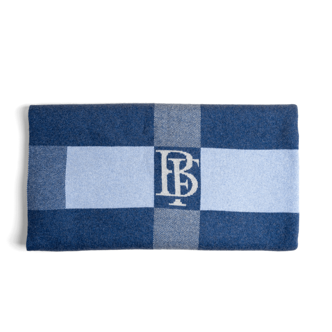 BF Blue Custom Cashmere Blanket