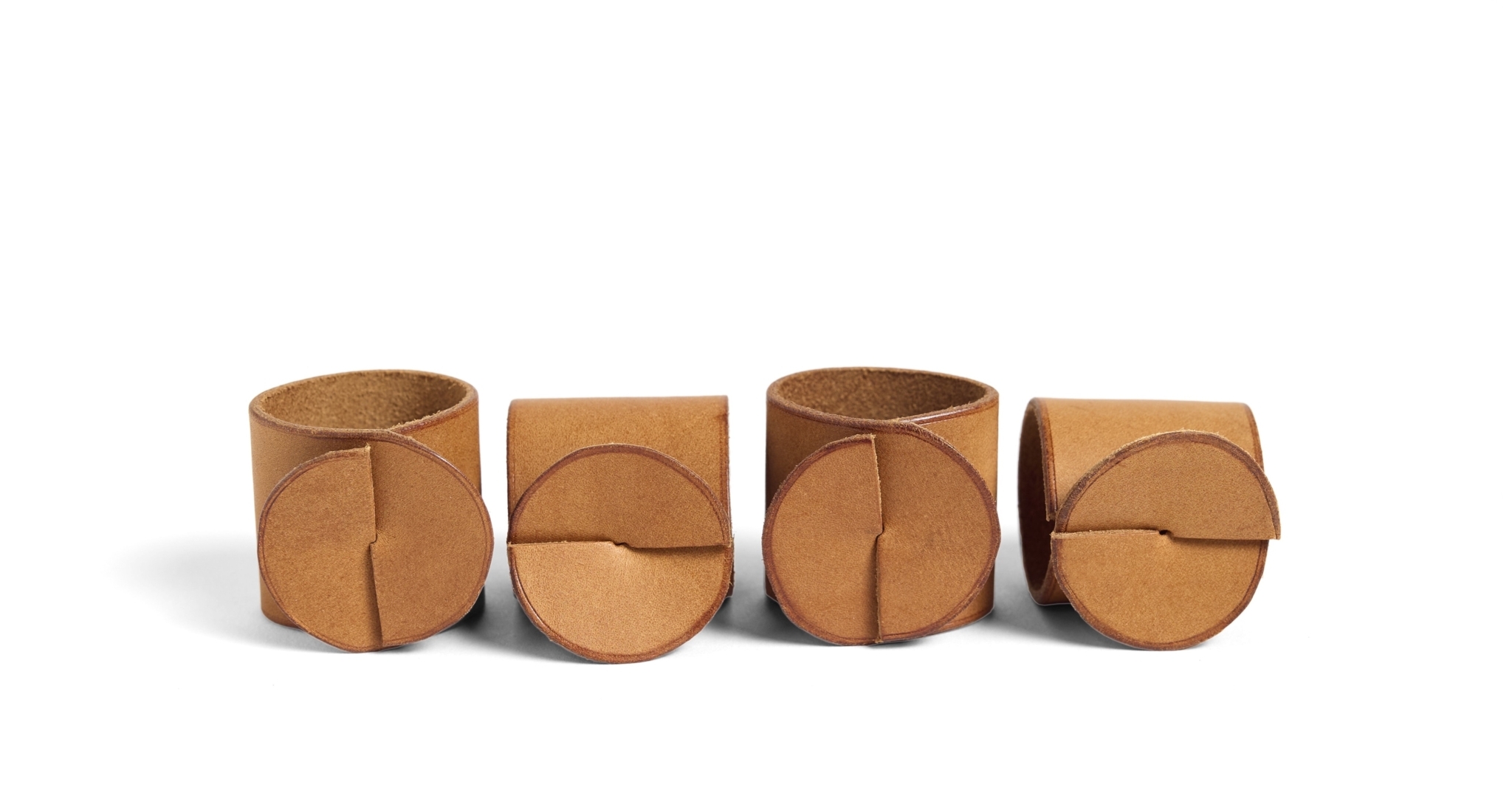 Blackberry Farm Leather Napkin Ring Set