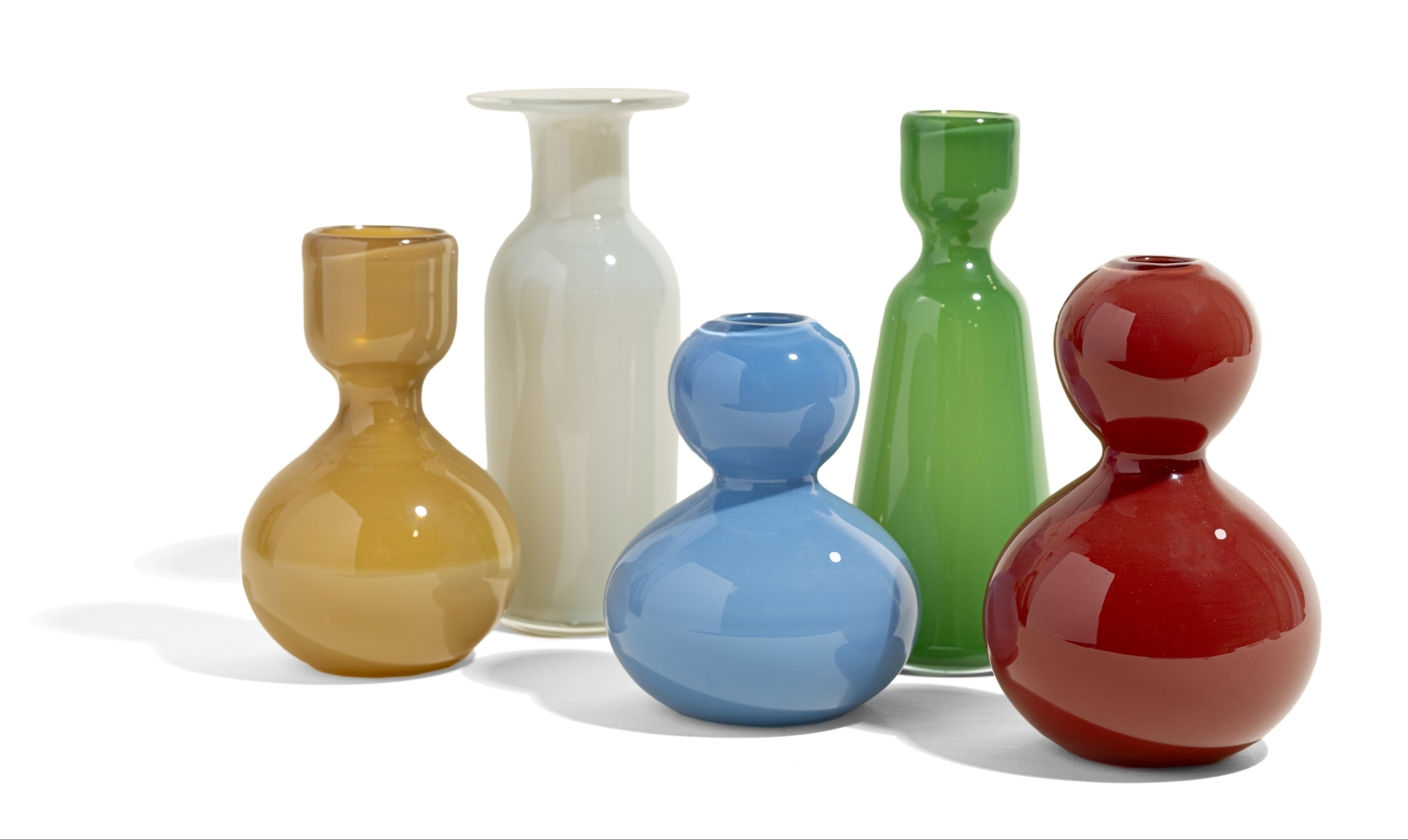 Opaque Colored Bud Vase