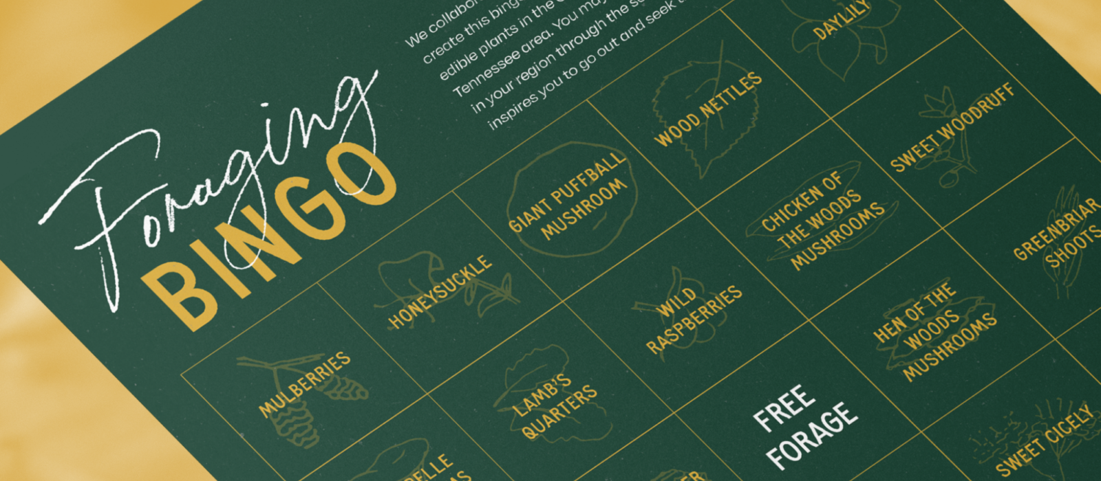 Foraging Bingo