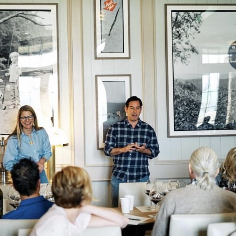 Annie Favia and Andy Erickson with Andy Chabot