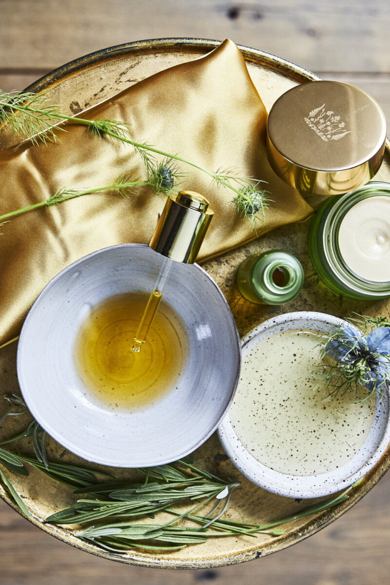 Tata Harper with Kelley Harris